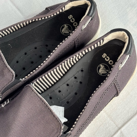 CROCS Wala Canvas Shoes, Blue-Grey, NWOT, Size 9 - Picture 4 of 8